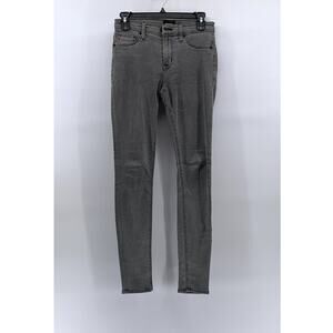 HUDSON Women's Light Gray Denim Super Skinny Midrise Natalie Jeans SZ 25